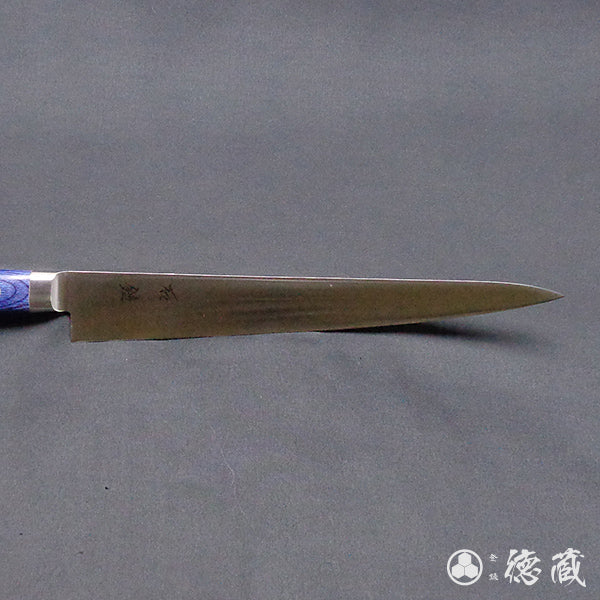 AUS8 磨き仕上 筋引包丁 青ハンドル