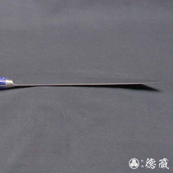 AUS8 磨き仕上 筋引包丁 青ハンドル