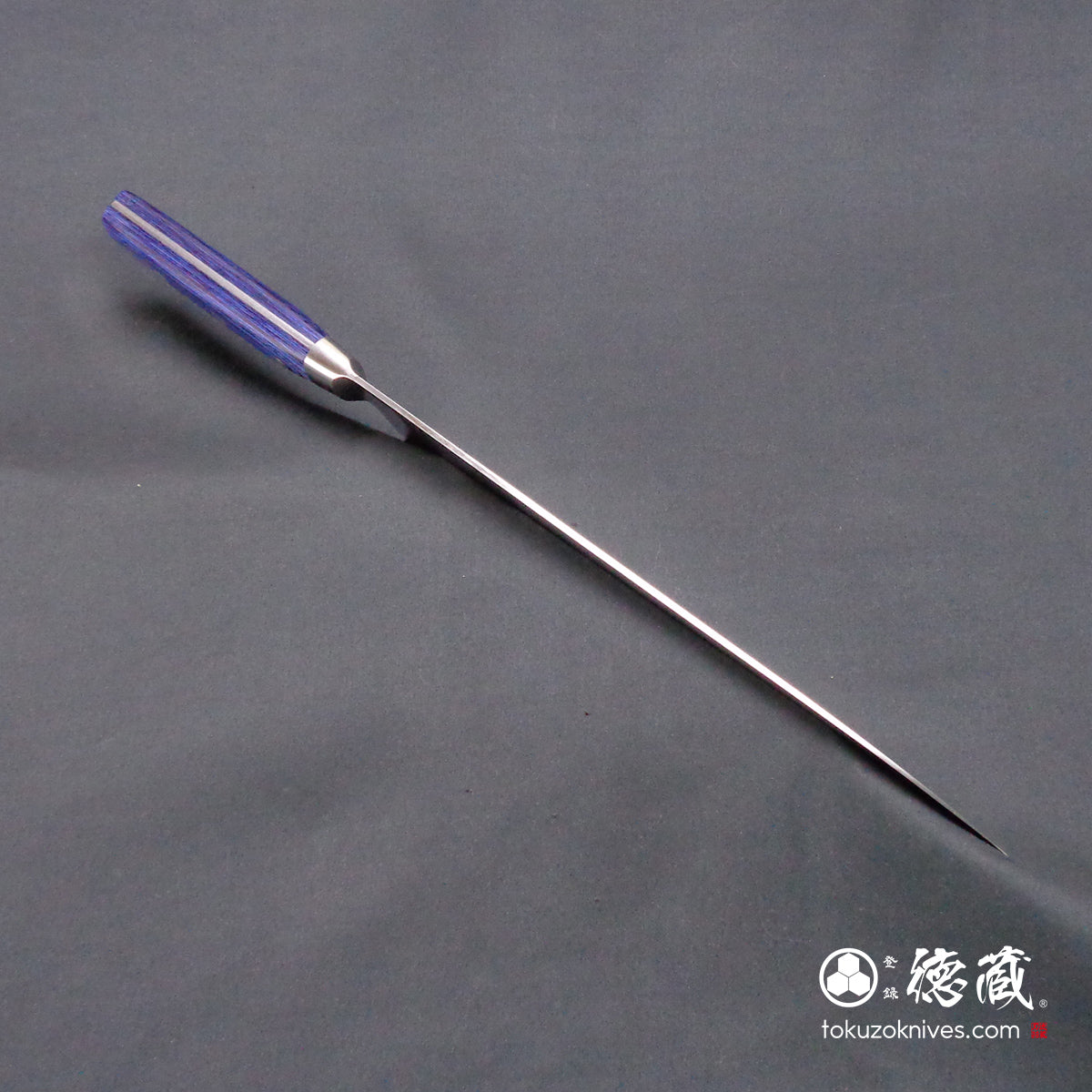 AUS8 磨き仕上 牛刀包丁 青ハンドル