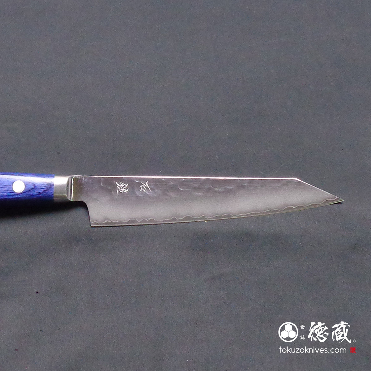 AUS10 切付ペティ包丁 青ハンドル