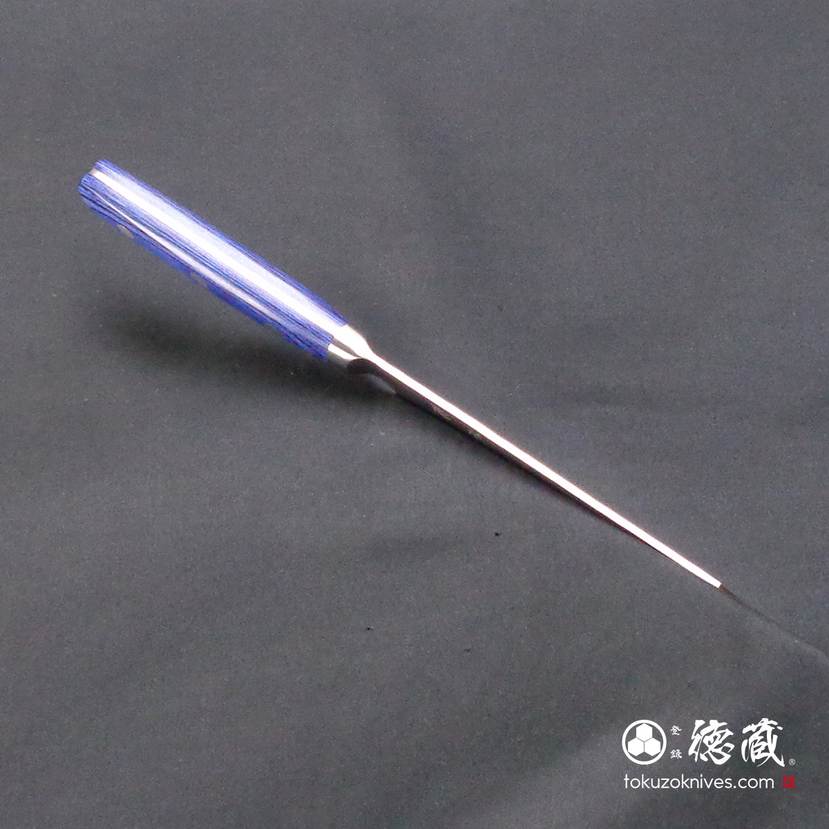 AUS10 切付ペティ包丁 青ハンドル