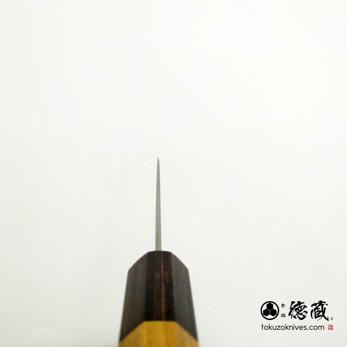 白一 ペティナイフ ケヤキ八角柄