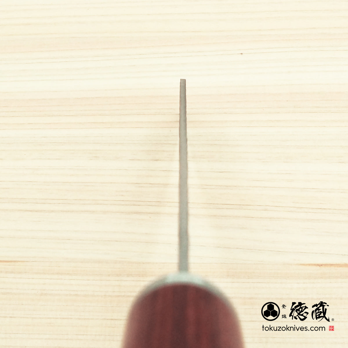 VG10 槌目仕上げ 切付三徳包丁 赤合板柄