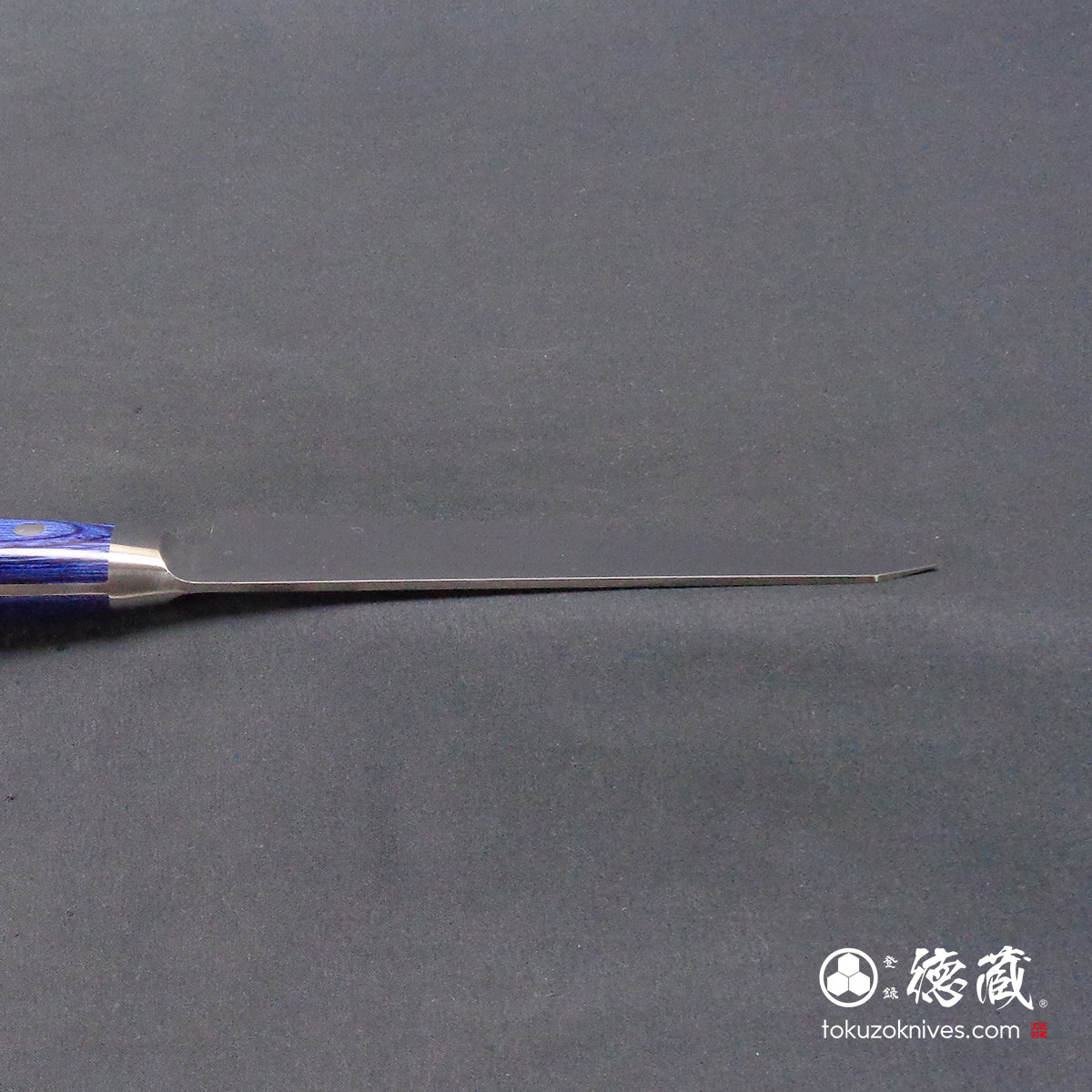 AUS8 骨スキ包丁 青ハンドル