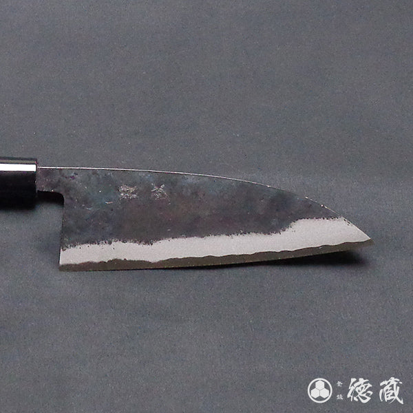青二 黒打仕上 伊予型菜切包丁 胡桃柄