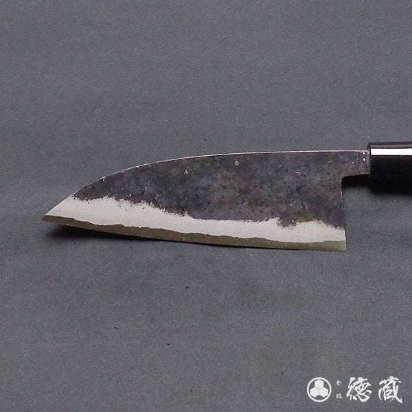 青二 黒打仕上 伊予型菜切包丁 胡桃柄