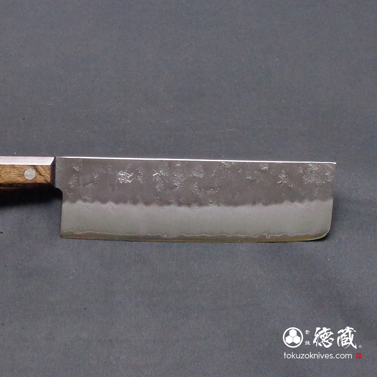 銀三 菜切包丁 焦茶ハンドル