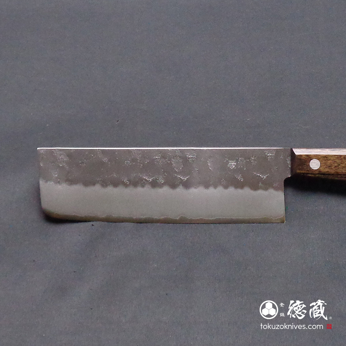 銀三 菜切包丁 焦茶ハンドル