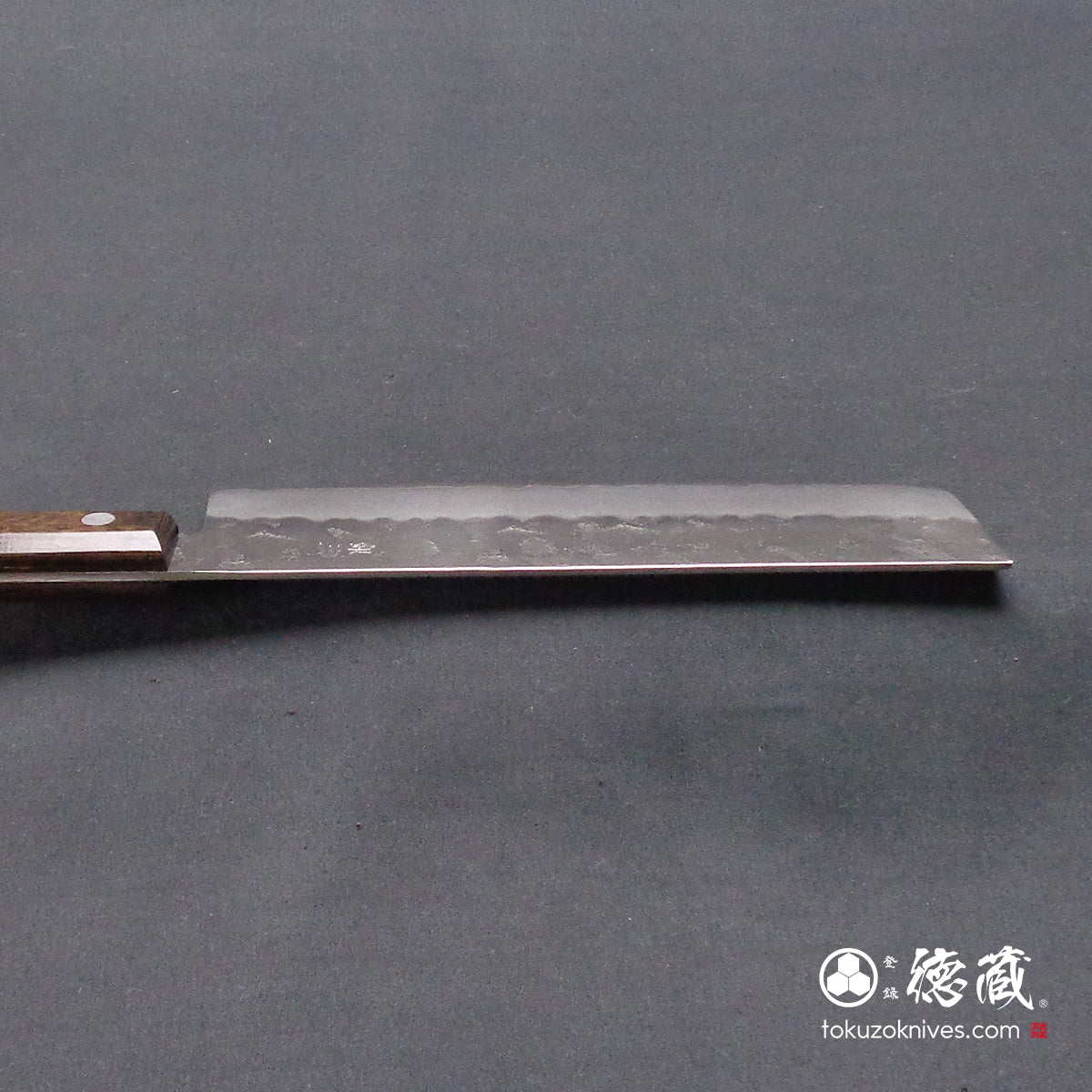 銀三 菜切包丁 焦茶ハンドル