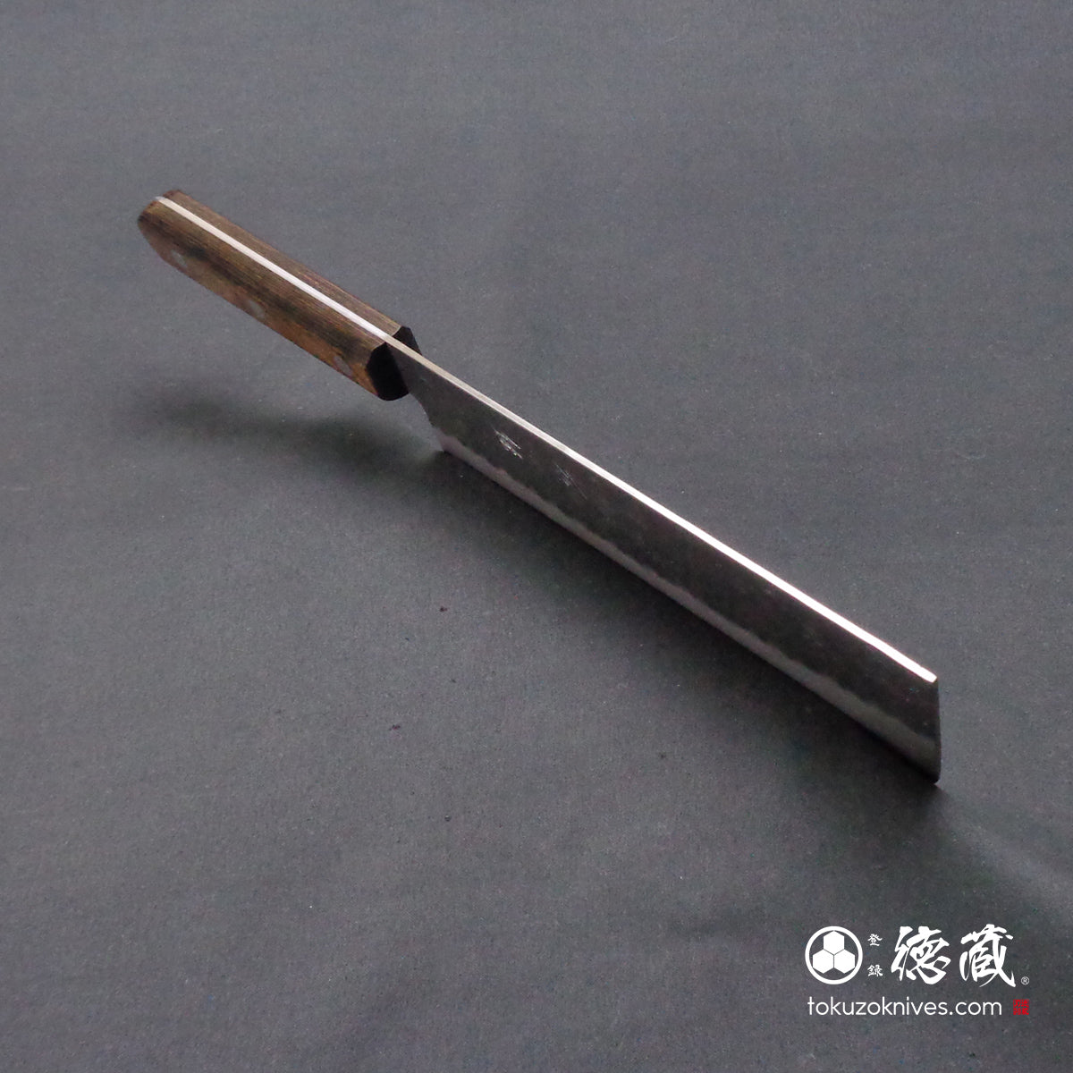 銀三 菜切包丁 焦茶ハンドル