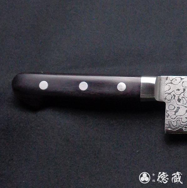 VG10 ダマスカス 三徳包丁 黒ハンドル