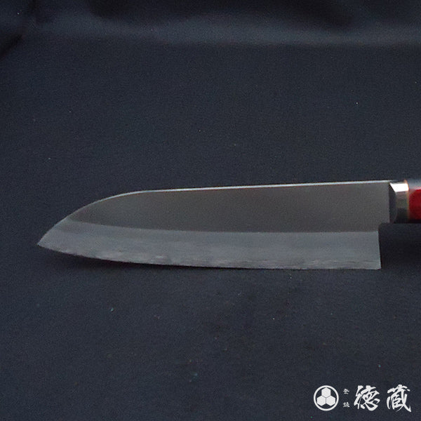 青S 磨き仕上げ 三徳包丁 赤黒ハンドル