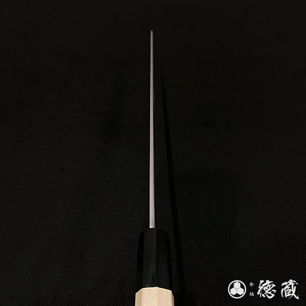 青二 磨き仕上 タコ引き包丁 朴八角柄