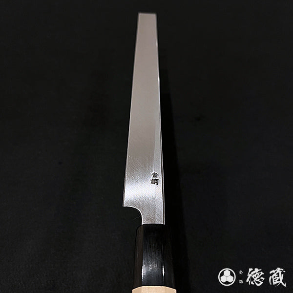 青二 磨き仕上 タコ引き包丁 朴八角柄
