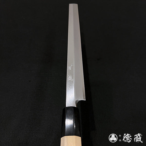 青二 磨き仕上 タコ引き包丁 朴八角柄