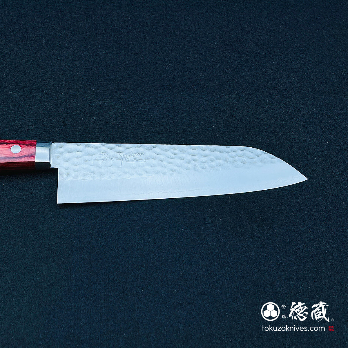 VG1 三徳包丁 赤ハンドル