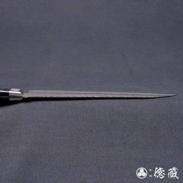 AUS8 槌目仕上 三徳包丁 黒ハンドル