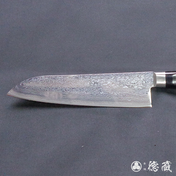 SKD ダマスカス 三徳包丁 黒ハンドル