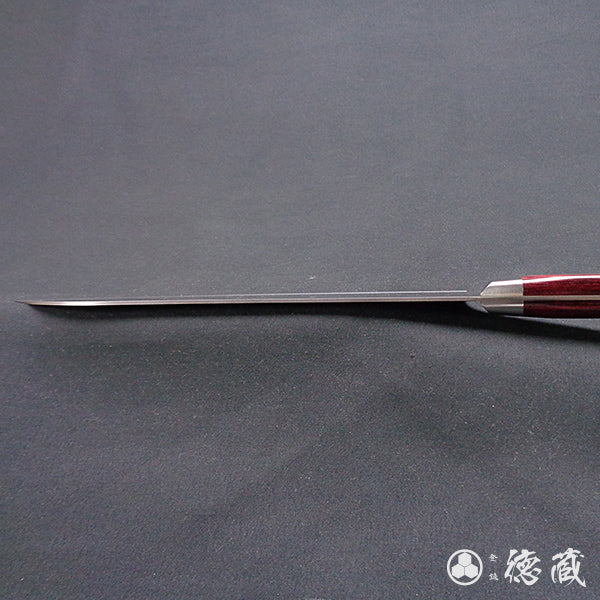 AUS8 三徳包丁 赤ハンドル