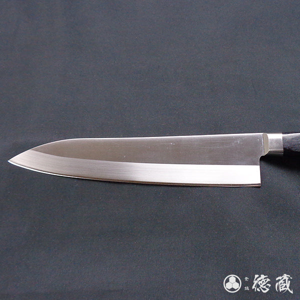 AUS8 剣型三徳包丁 黒ハンドル