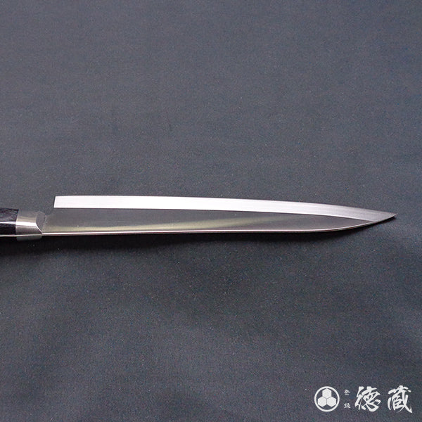 AUS8 剣型三徳包丁 黒ハンドル