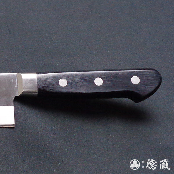 AUS8 剣型三徳包丁 黒ハンドル