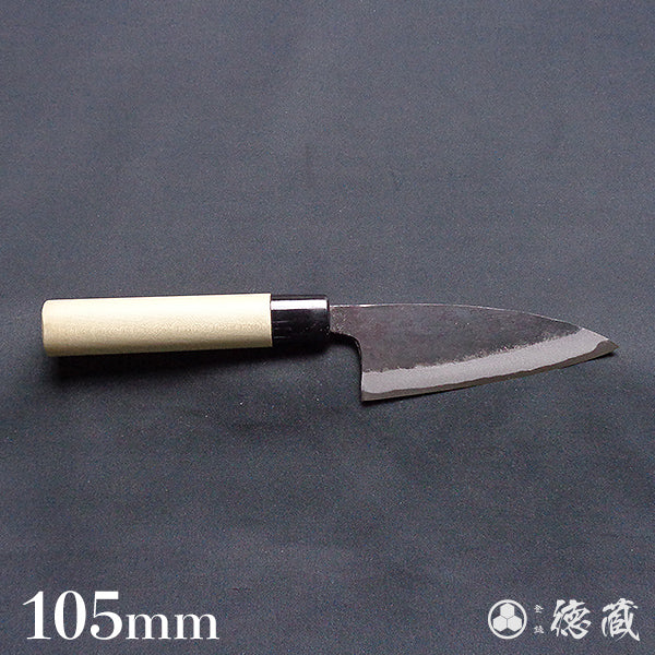 青二 黒打仕上 小包丁 朴柄