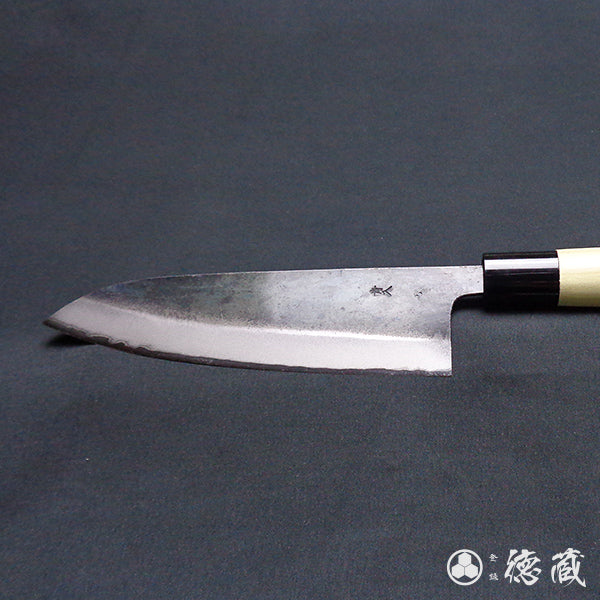 青二 黒打仕上 三徳包丁 朴柄