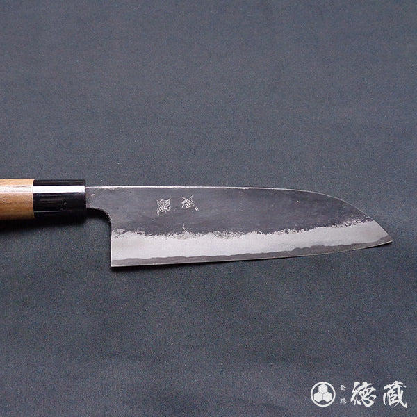 青S 黒打仕上 三徳包丁 胡桃柄
