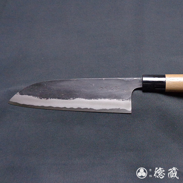 青S 黒打仕上 三徳包丁 胡桃柄