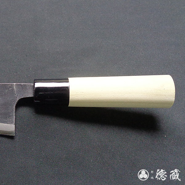 青二 黒打仕上 小出刃包丁 朴柄