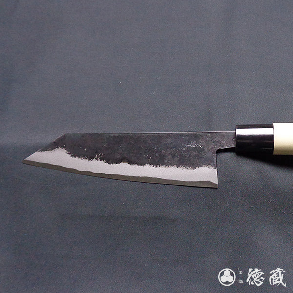 青二 黒打仕上 切付包丁 朴柄