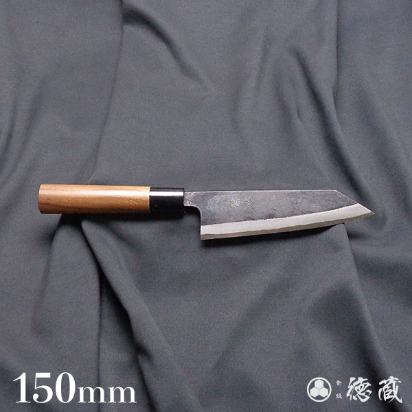 青二 黒打仕上 切付包丁 胡桃柄