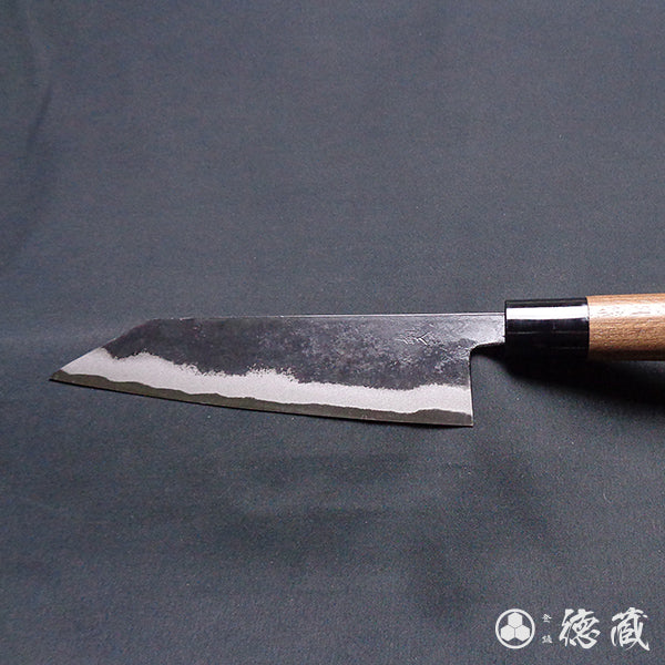 青二 黒打仕上 切付包丁 胡桃柄