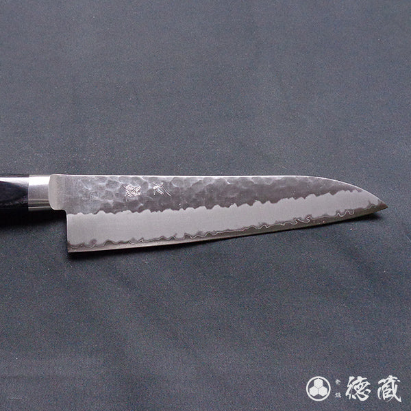 青S 槌目仕上 牛刀包丁 黒ハンドル