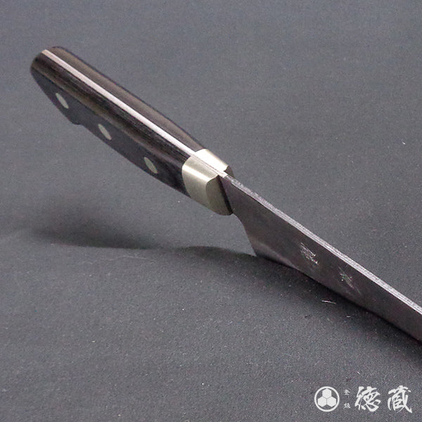 青S 黒肌槌目仕上 牛刀包丁 黒ハンドル