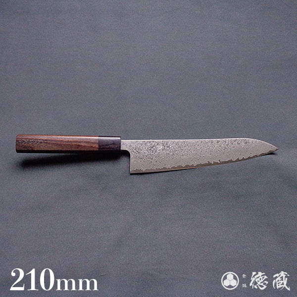 SLD ダマスカス 牛刀包丁 紫檀柄