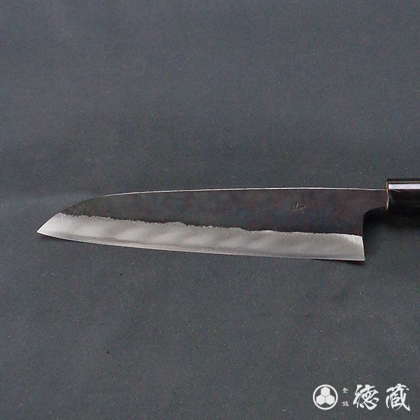 青二 黒打仕上 牛刀包丁 胡桃柄