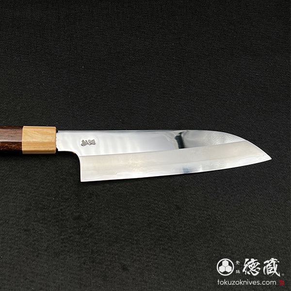 銀三 三徳包丁 紫檀八角