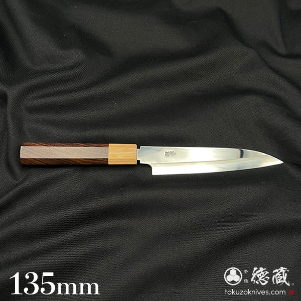 銀三 ペティナイフ 紫檀八角