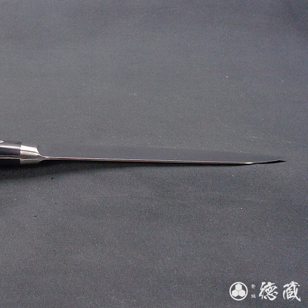 AUS8 磨き仕上 三徳包丁 黒ハンドル