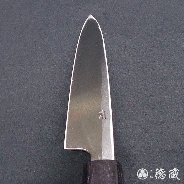 青二 黒打仕上 柳刃包丁 胡桃八角柄