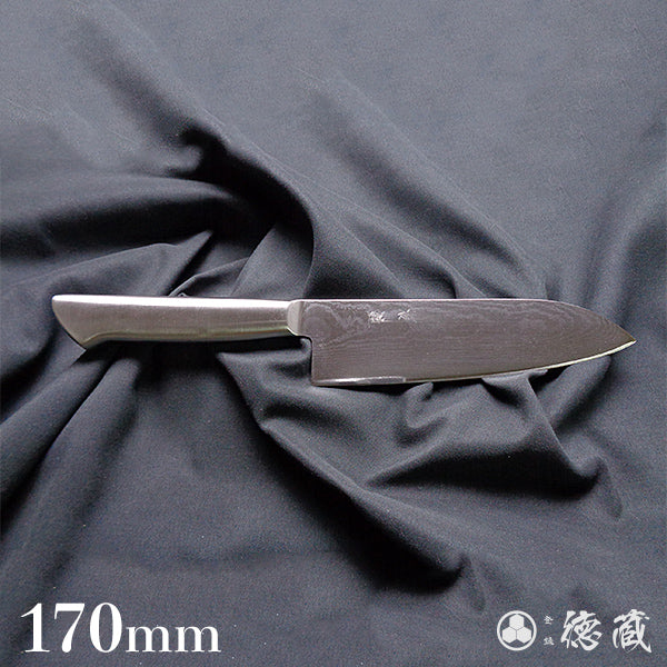 AUS10 ダマスカス フルメタル 三徳包丁