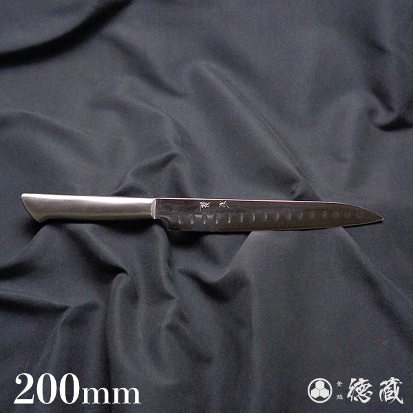 AUS10 ダマスカス フルメタル サーモンナイフ