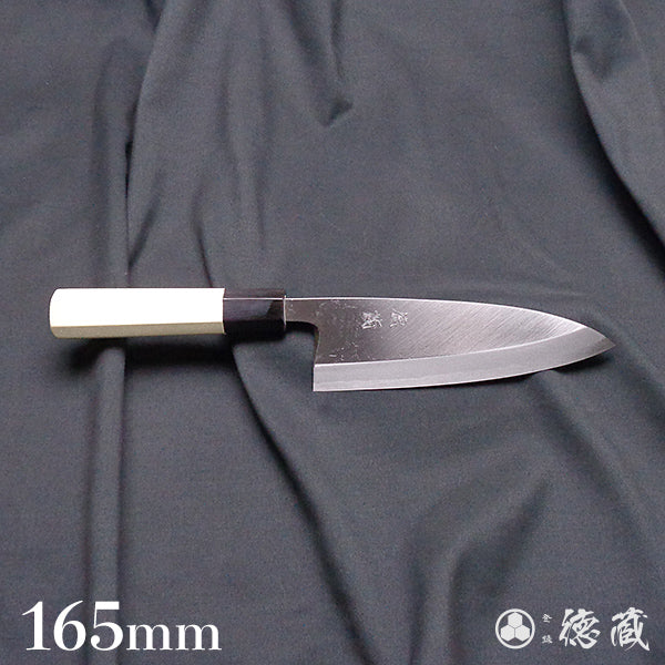 青二 出刃包丁 朴八角柄