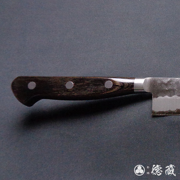青S 槌目仕上 筋引包丁 焦茶ハンドル