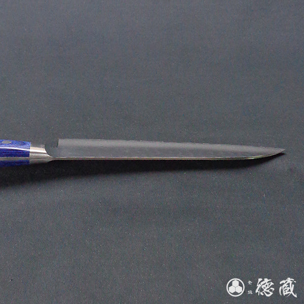 VG10 ダマスカス 槌目仕上 三徳包丁 青ハンドル