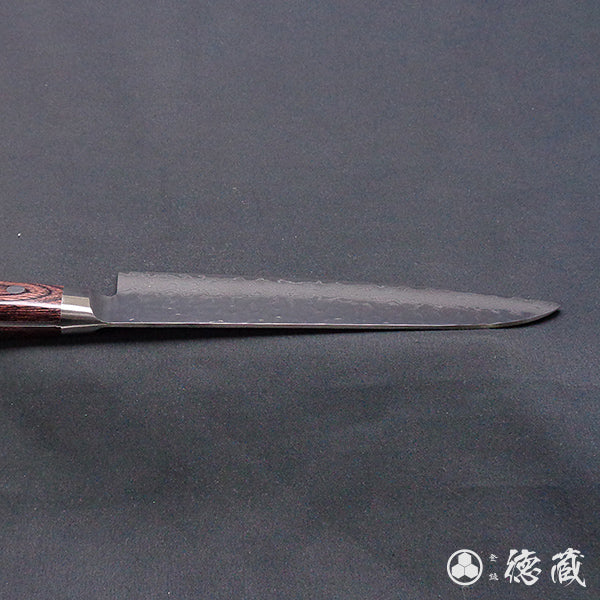 VG10 ダマスカス 槌目仕上 三徳包丁 マホガニーハンドル