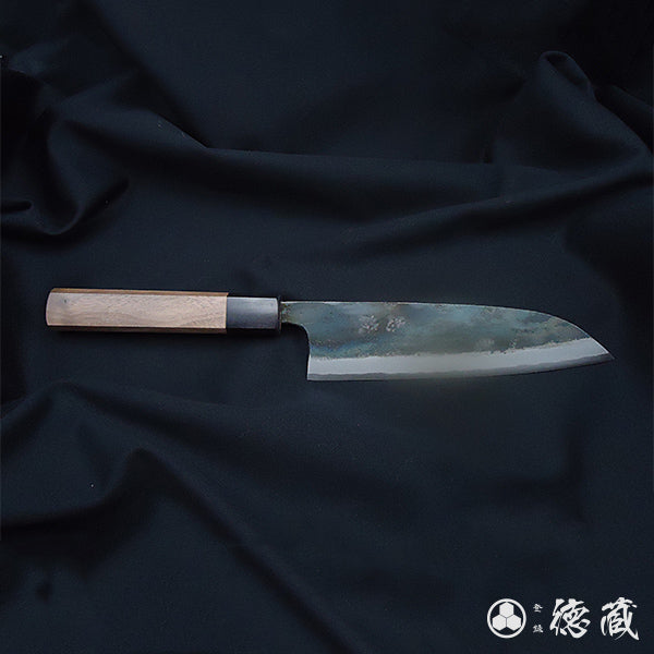 白一 三徳包丁 胡桃八角柄