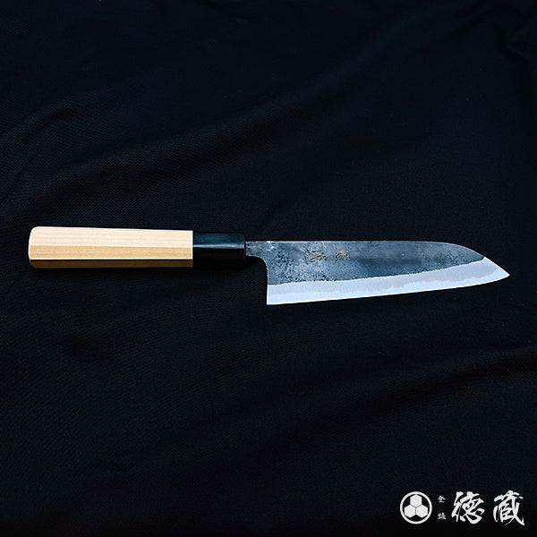 青二 三徳包丁 朴八角柄